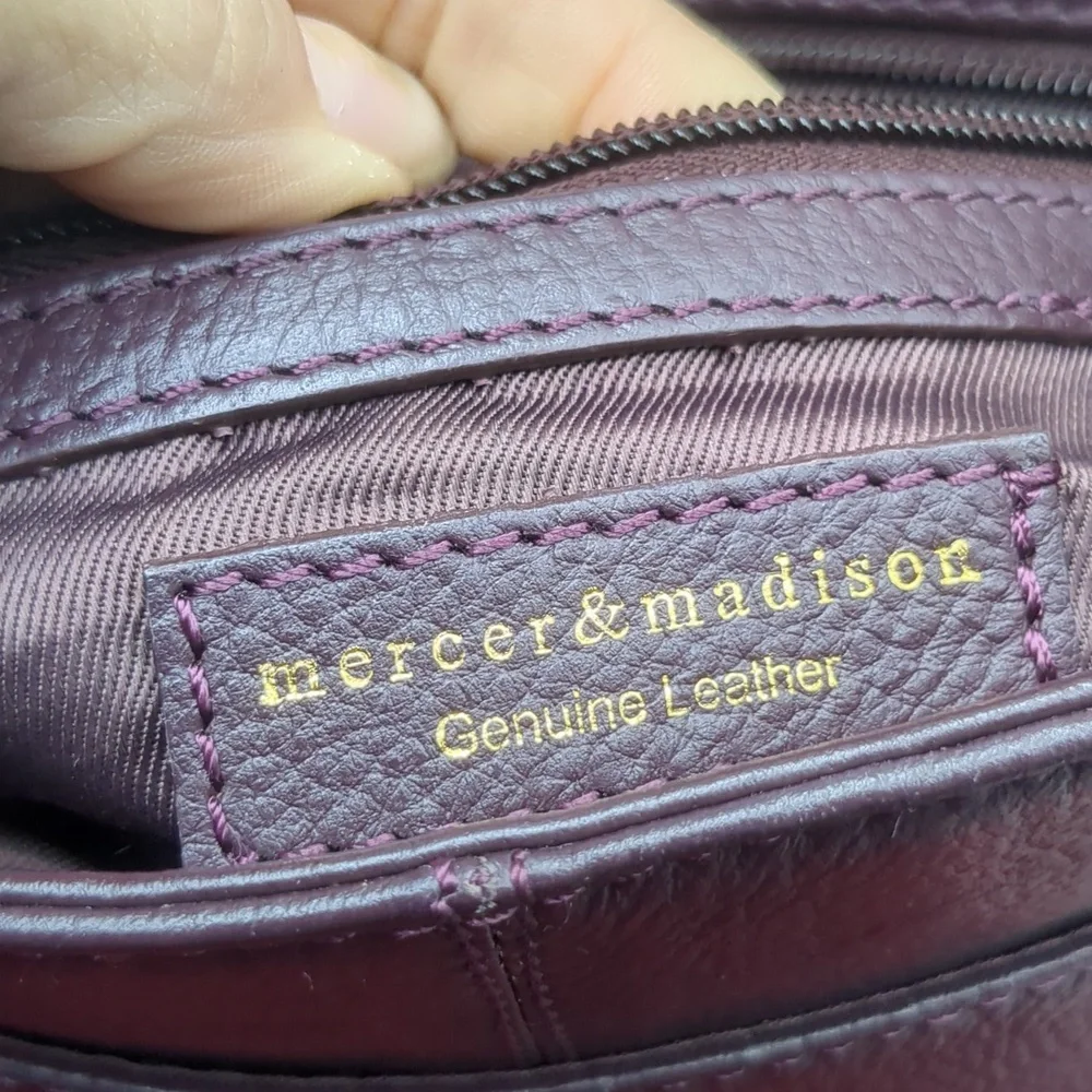 Mercer and Madison burgundy bag
